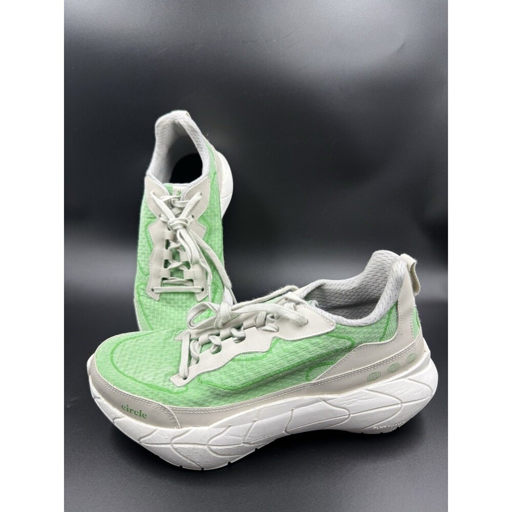 Circle Super Natural Runner Athletic Sneaker Women Sz 8 Green Lightweight Shoes